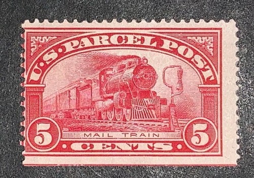 Travelstamps: 1912-13 US Stamp Scott # Q5 PARCEL POST MAIL TRAIN 5 CENTS MOGH - Picture 7 of 7