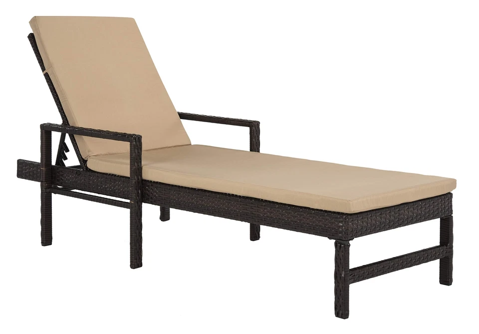 Cojín ajustable SAFAVIEH Colección Exterior Alma Marrón Ratán/Beige Foto 2 de 4