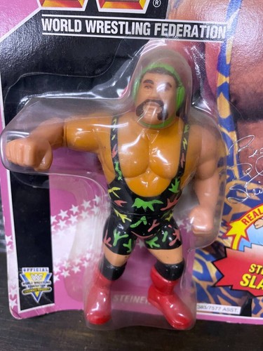 Tarjeta púrpura Hasbro WWF Rick Steiner 1993 Galoob Wcw Wwe - Imagen 2 de 3