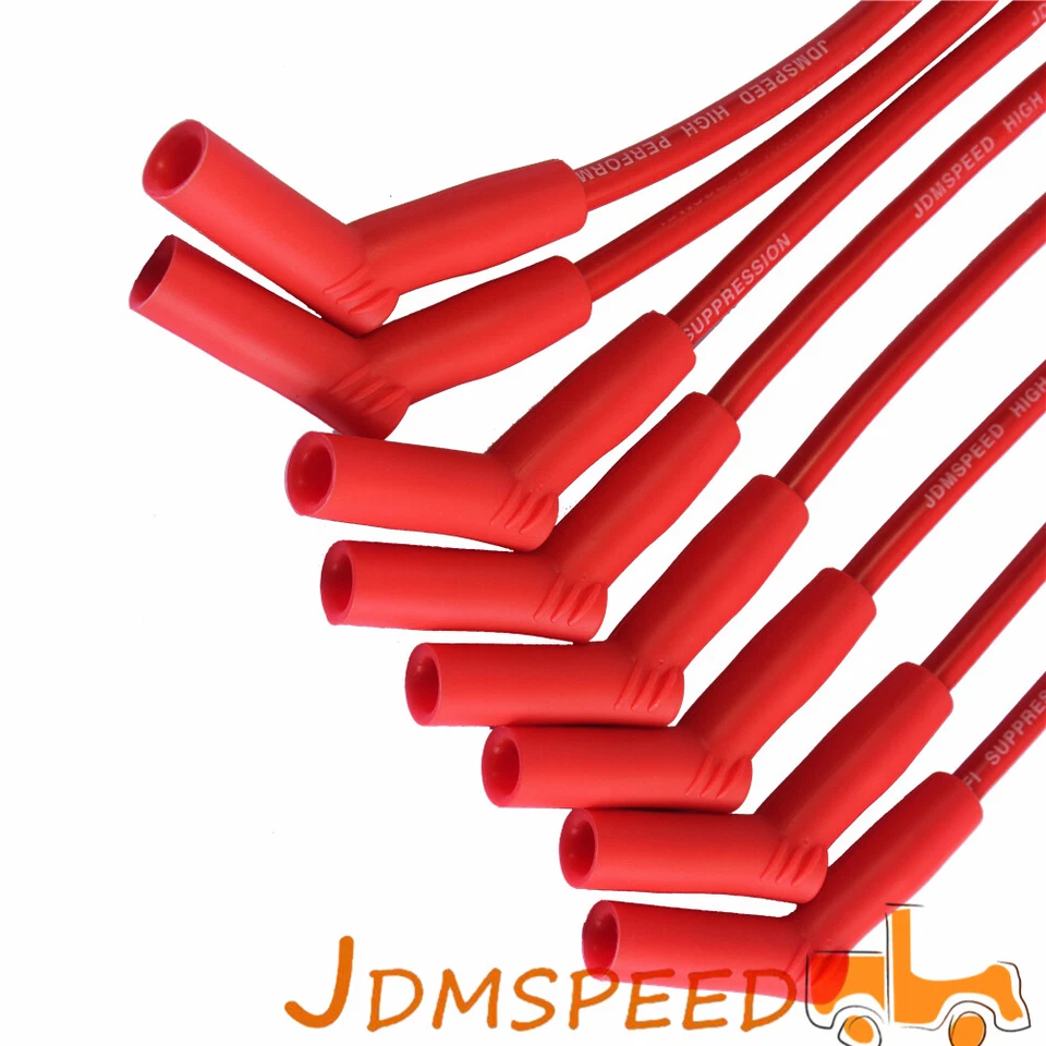 Cables de bujía JDM Performance para Chevy GMC 2001-2007 8,1 L Vortec V8 Foto 4 de 4