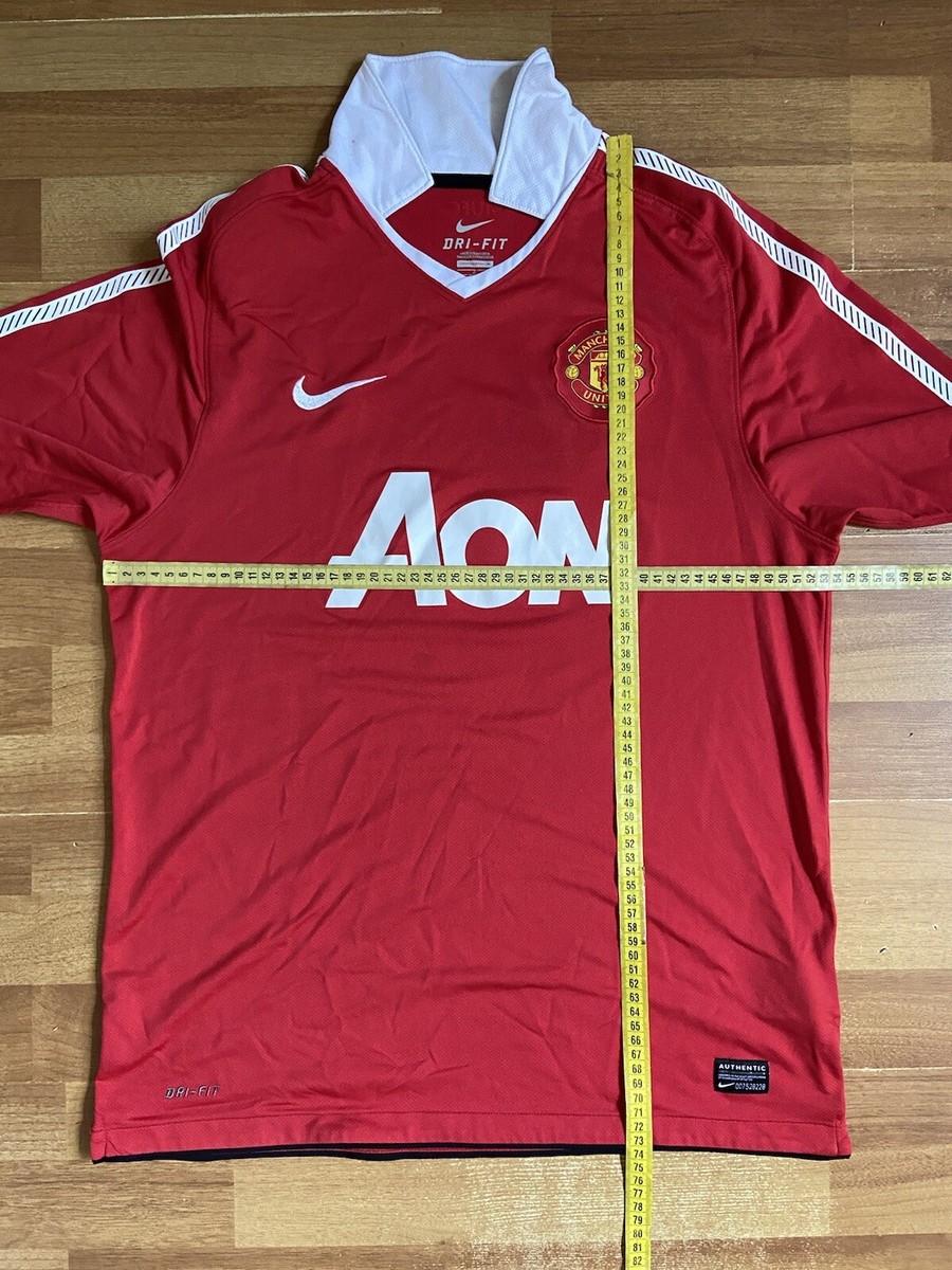MANCHESTER UNITED 2010 2012 HOME FOOTBALL SHIRT SOCCER