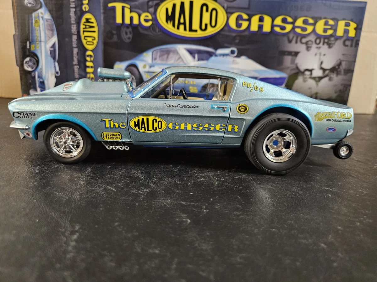 GMP 1:18 1967 Ford Mustang Malco Gasser Ohio George Montgomery Part #18879. NEW!