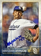 2015 Topps Update #US392 Odrisamer Despaigne San Diego Padres AUTO SIGNED