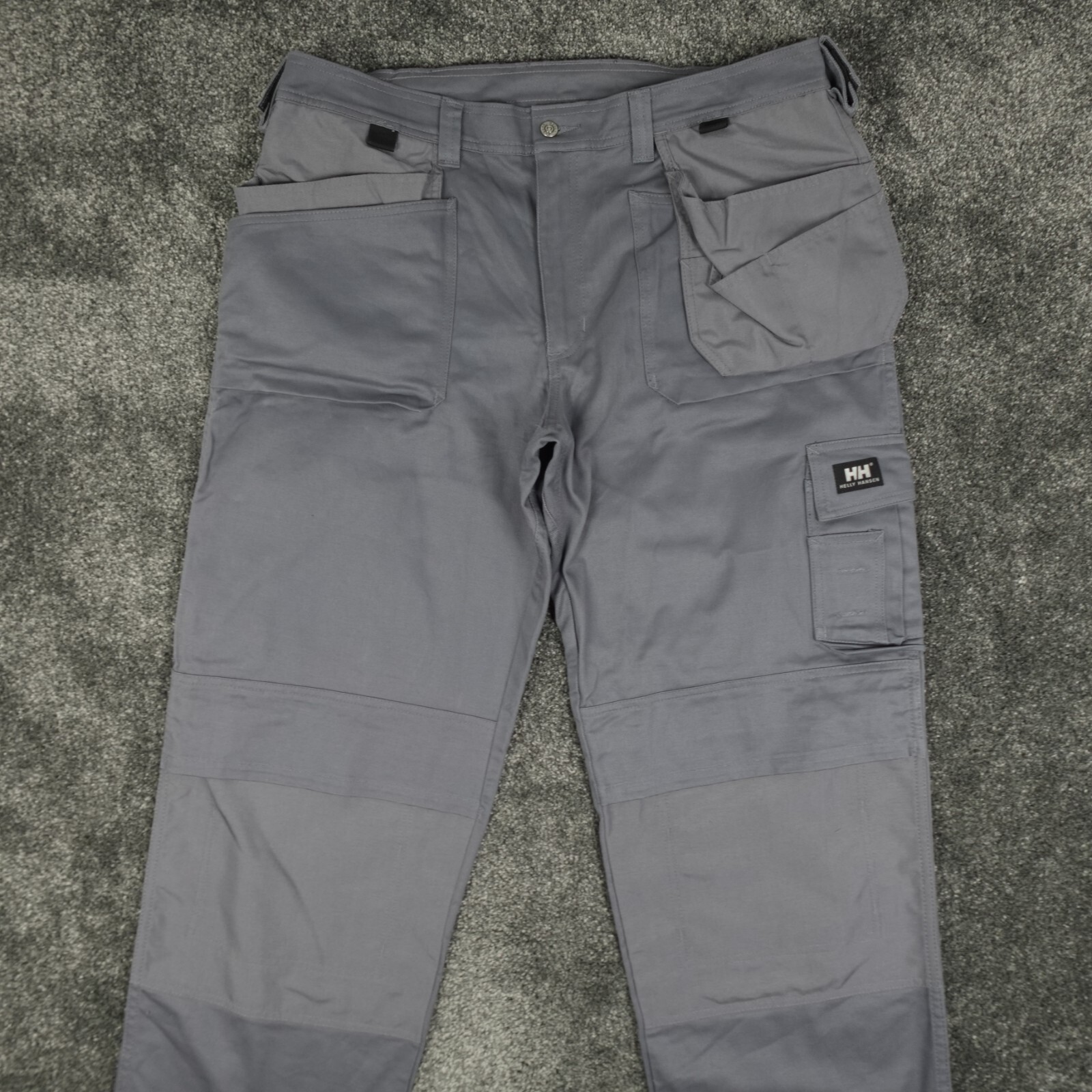 Helly Hansen Cargo Trousers Mens Size 40 40x33 Work Utility Pockets Double Knee
