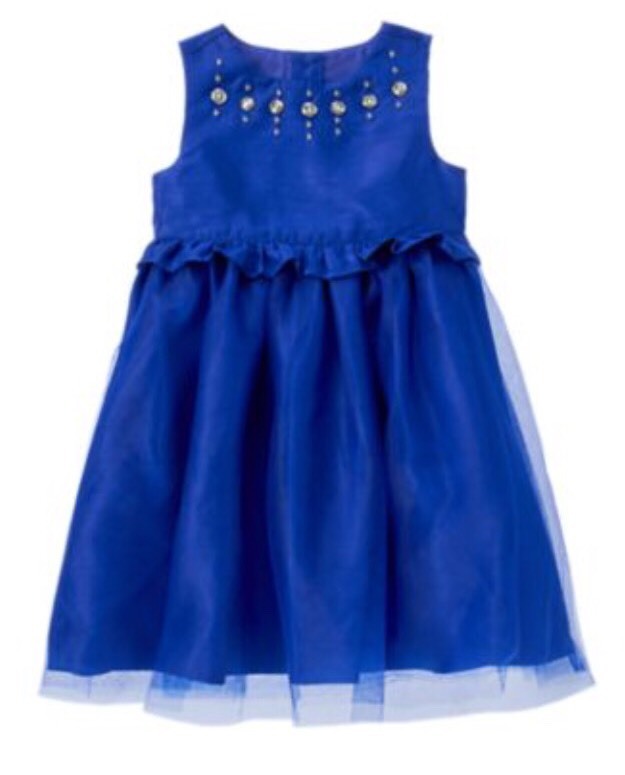 Robe Fille Gymboree Best In Blue Taille 6 - Bleu Royal à Paillettes, Neuve Avec étiquette