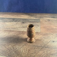 Small Wood Turned Cup Cordial African 1.25"Dia x 2.75