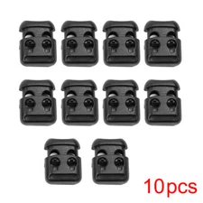 10Pc Shoe Lace Shoelace Buckle Rope Clamp Cord Lock Stopper Run Sports Clip Kits