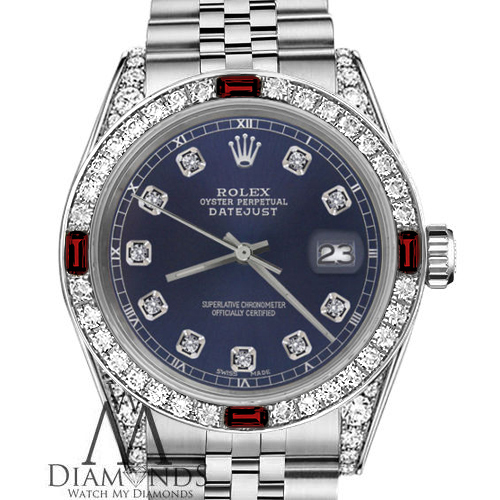 Women's Rolex 31mm Datejust Navy Blue 