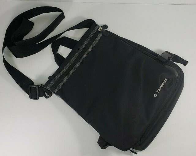 Samsonite Crossbody Excursion Travel Flight Bag Tote Black eBay
