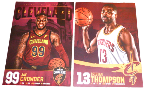 Fathead Tristan Thompson & Jae Crowder Cleveland Cavaliers 16,5" alto (SGA) - Foto 2 di 4