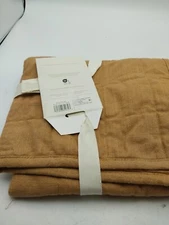 Casaluna Heavyweight Linen Blend Comforter Sham Standard/Queen Warm Brown 