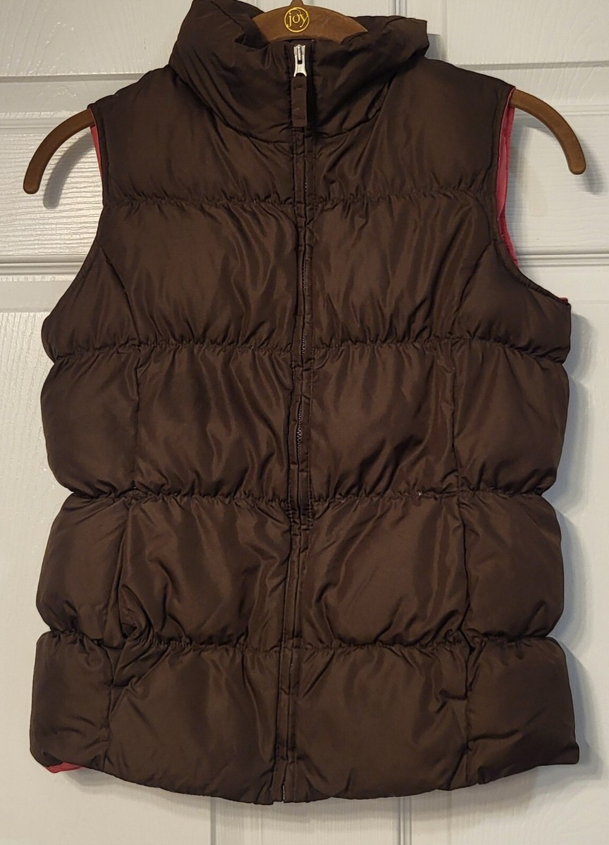 LANDS’ END Down Vest XXL Brown Gilrls Land's End Brown Puffer Vest Size 7/8 | eBay