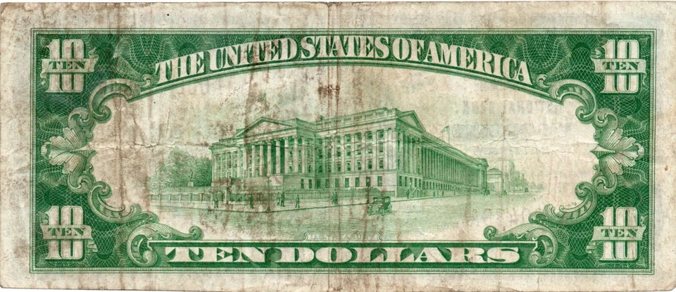 $10 1929 Woodbine NB Woodbine New Jersey NJ National Currency Bank Note - Image 2 of 2