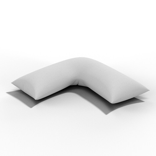 Funda de almohada ortopédica en forma de V de policalgodón de lujo con soporte para cabeza y cuello 74x34 - Imagen 77 de 79
