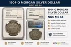 1904-O Morgan Silver Dollar NGC MS64