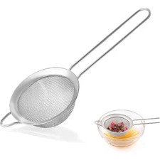 Fine Mesh Strainers for Kitchen Stainless Steel Hand Sieve Mini Strainer for