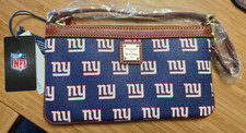 New York NY Giants Dooney and Bourke Women s Leather Wristlet Wallet Purse NWT