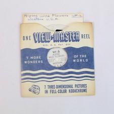 Vintage ViewMaster WF6 Alpine Wild Flowers Slide - Collectible Reel USA