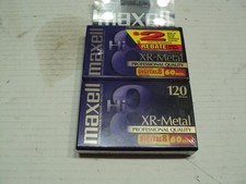 New Pack Of 2 Unopened Maxell 8MM Camcorder Cassette Blank Tapes XR Metal 120