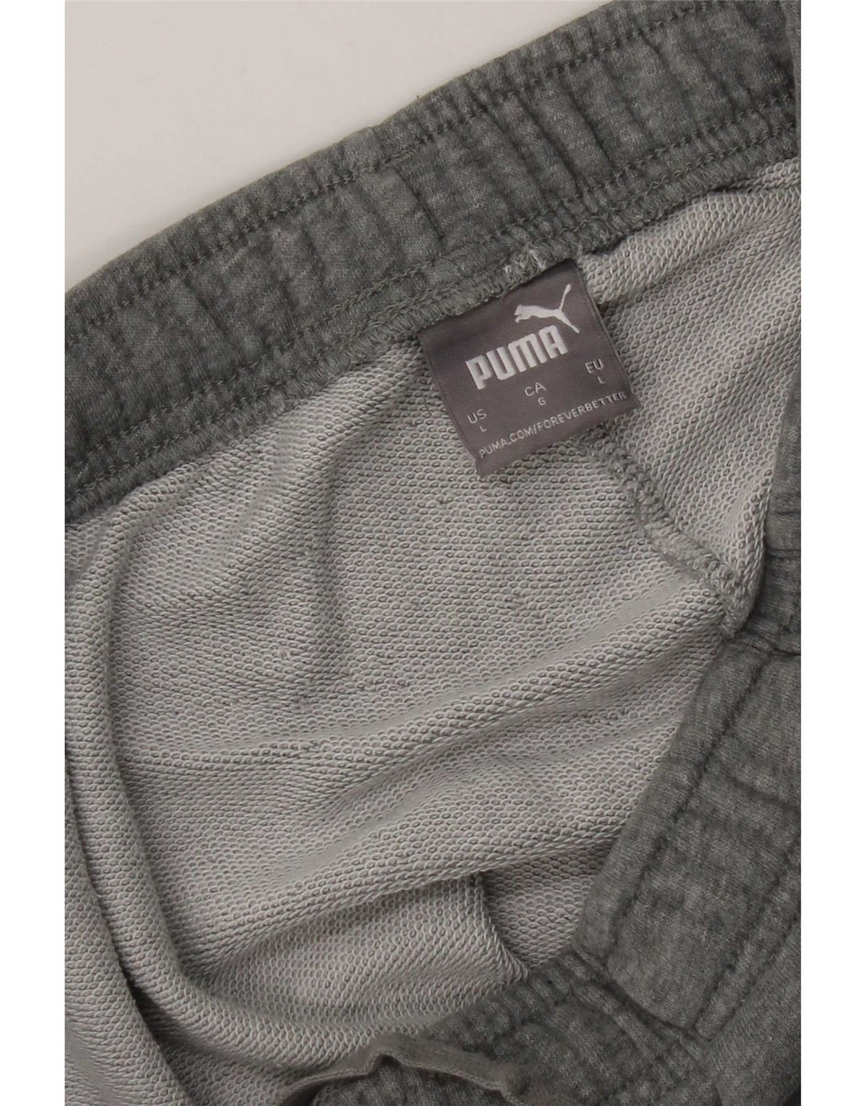 Puma Men's Grey Graphic Joggers - Large, Excellent Condition image 3