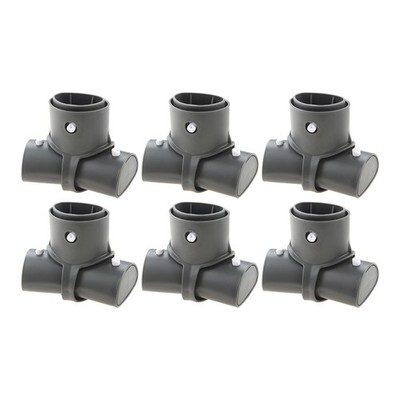 6 Pcs T-Joint Leg Amp Beam Pool Parts For Intex Frame Round Pools