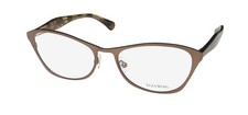 NEW VERA WANG V385 EYEWEAR BROWN FULL-RIM WOMENS OVAL 51-17-137 BR METAL 