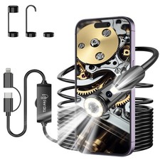 8LED USB Snake Endoscope Borescope HD Inspection Camera Scope For Android Type C