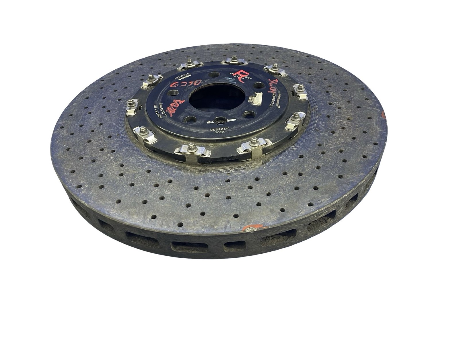 2018-2023 MCLAREN 720S RWD 4.0L FRONT LEFT BREMBO CARBON CERAMIC BRAKE ROTOR