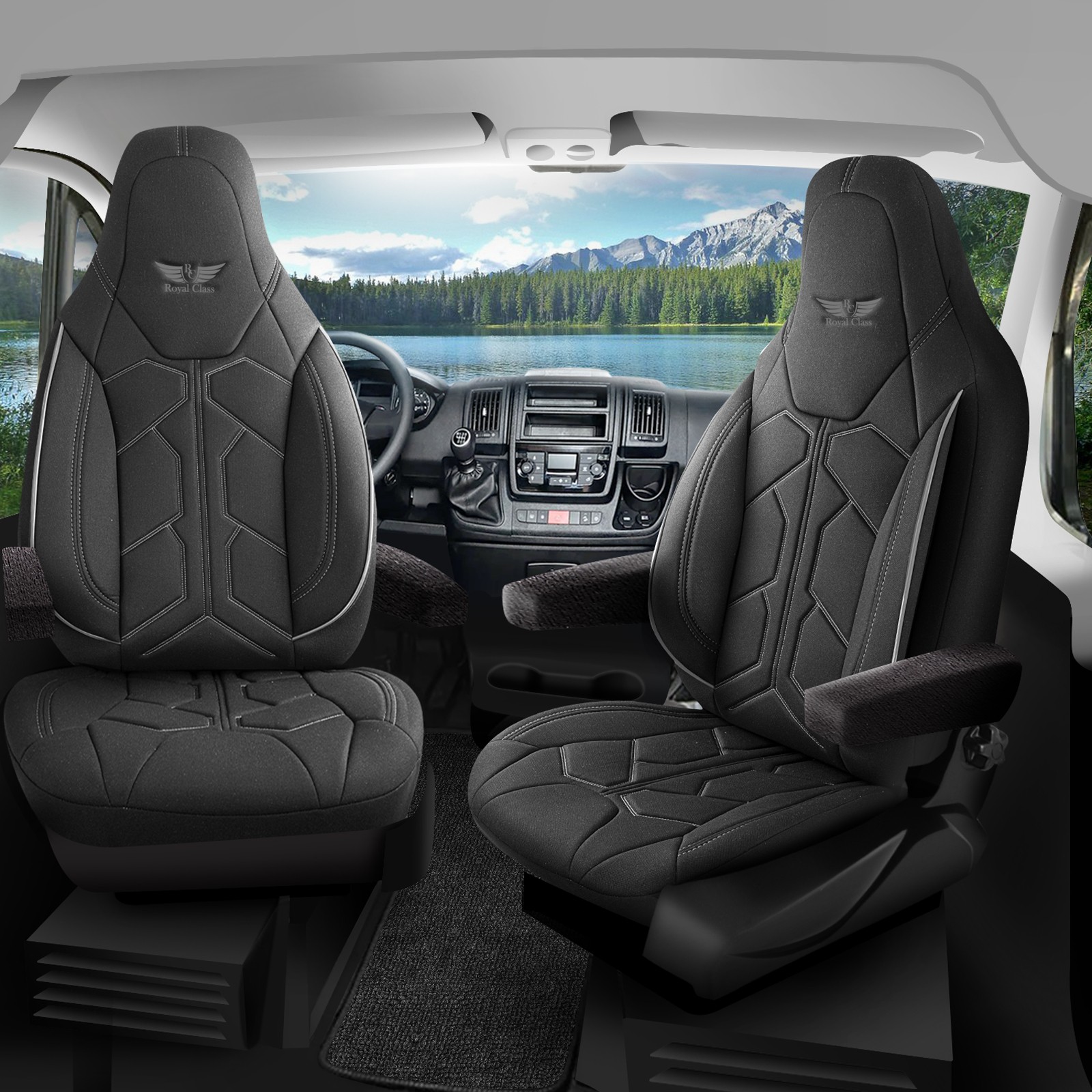 Fodere coprisedili per camper Fleurette Pilot 429L01