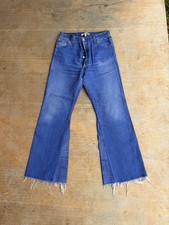 Re/Done Levi Womens 26 Inseam 29" High Rise Jeans Dark Wash Leadra Wide Leg Jean