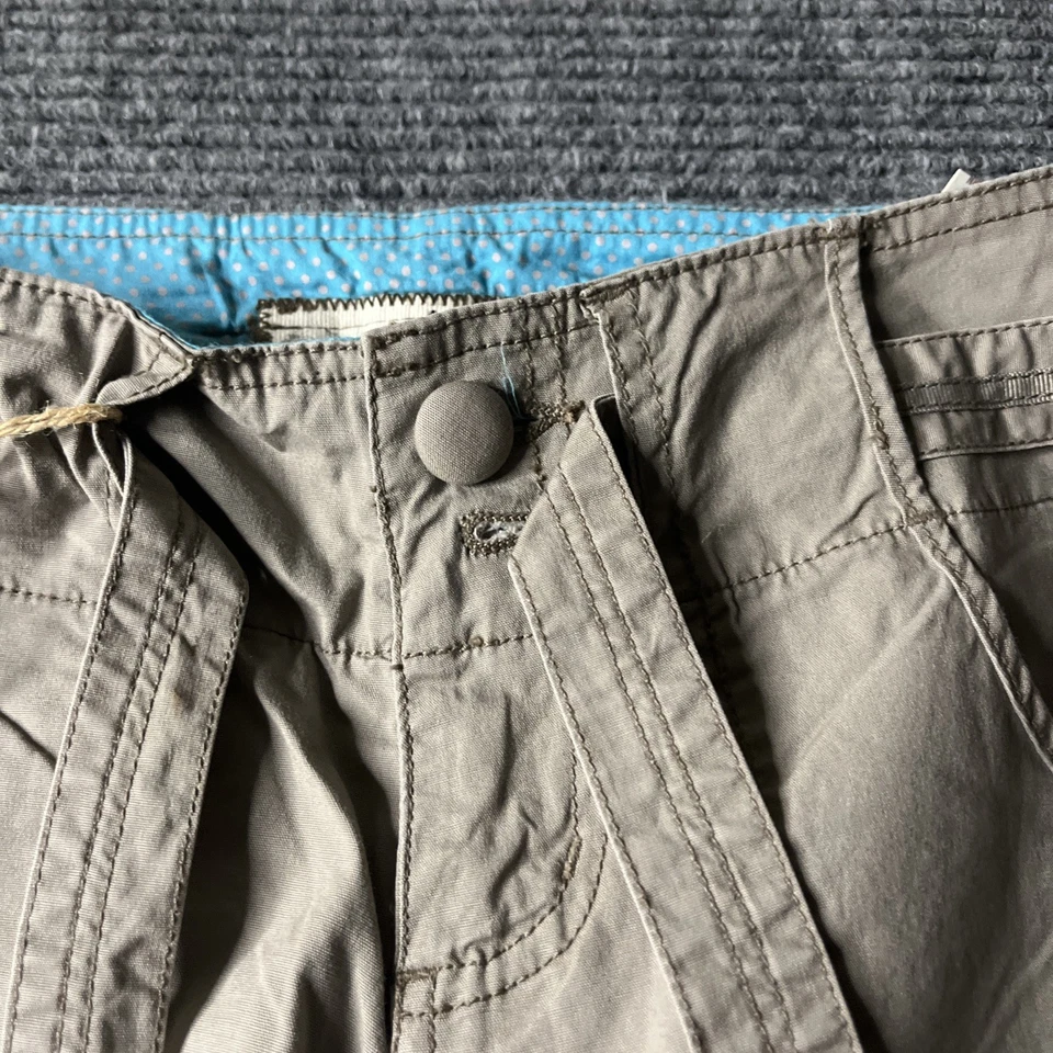 Pantalones para mujer Nori talla 3 cargo nuevos Deadstock Y2K vintage gris acampanado recto Foto 3 de 4