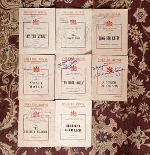 Theatre Royal Brighton Original 1950s Signed Theatre Programmes Lot