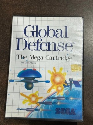 Global Defense Sega Master System SMS Complete CIb with Poster!!