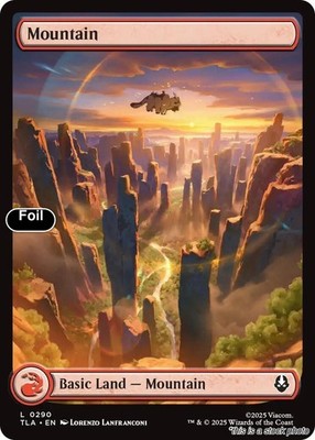 MTG Mountain (0290) [TLA - 290] LP Foil