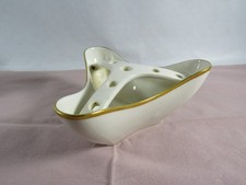 Vintage Blumenfrosch Blumenstecker Blumensteckschale Porzellan Lindner Kueps