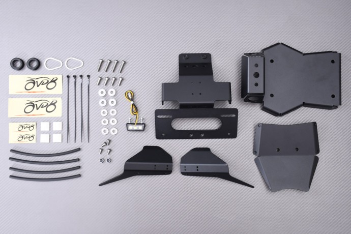 Support de plaque ajustable pour Ducati Multistrada V4S avec fixation clignotants
