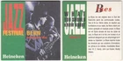 1 HEINEKEN JAZZ BEER MAT BEERCOASTER SOUS BOCK VILTJE