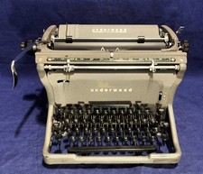 Vintage Working Underwood Model 6 Manual Typewriter Early 1950's thumbnail