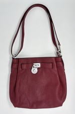 Borsa a tracolla Michael Kors vino bordeaux borsetta dettaglio chiusura