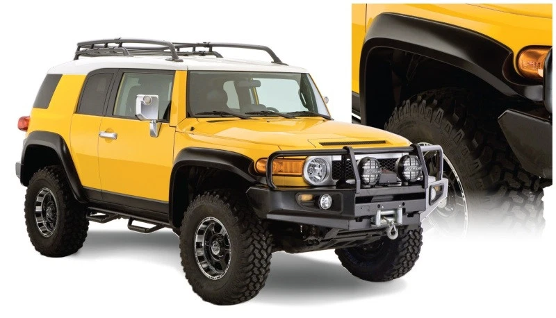 Bushwacker se adapta a 07-14 Toyota FJ Cruiser Extend-A-Fender Flares 4 piezas - negro Foto 2 de 4