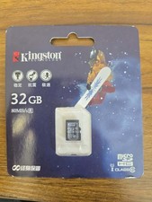 Kingston 32GB MicroSDHC Memory Card Class 10 UHS-I 80MB/s - New Sealed