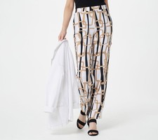 Susan Graver Women's Plus Sz Pants 3X Regular Printed Multi-colored A395106