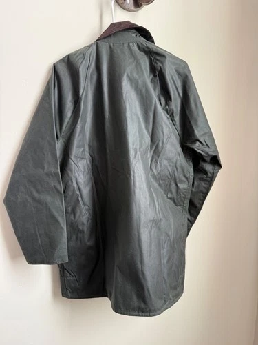 Men's Barbour Beaufort Waxed Jacket - Size 38 - Sage Green -NEVER WORN with tags image 7