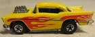 Vintage Hot Wheels Orange 1957 Chevy 1976 Yellow Red Flames Chevrolet Loose Toy2