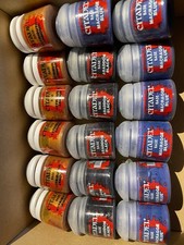 18 Citadel Warhammer Acryl Farben Macragge Blue, Abbadon Black, Retributor Armor