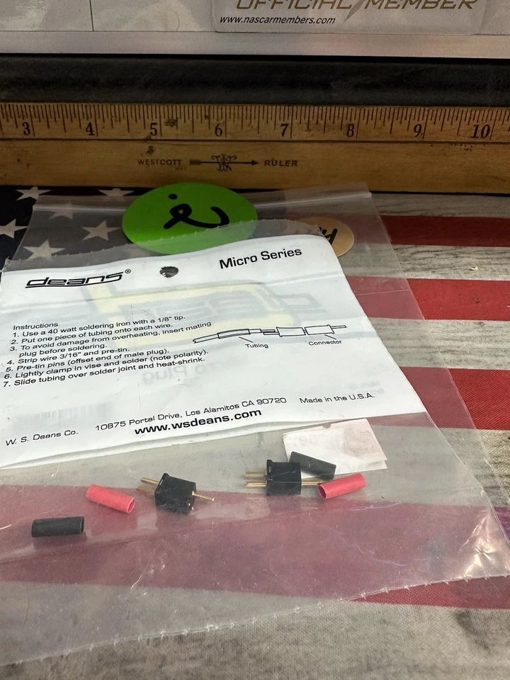 WS Deans WSD1221 Micro 2b Plug New In Package 🇺🇸 Shipped - Image 2 of 3