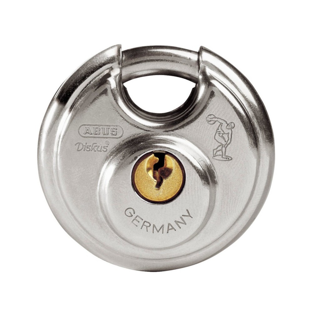 Cadenas rond extérieur ABUS Diskus 24IB/50 en acier inoxydable de 51mm