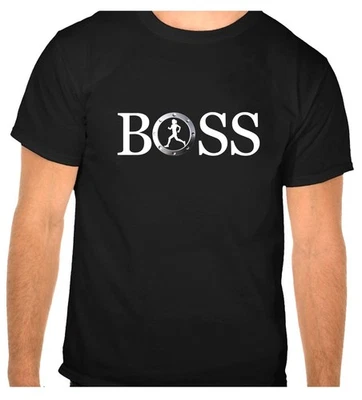 Joggen, Laufen, BOSS, Freizeit  Sport schwarze T-SHIRT  - SPR244 -SW - Bild 1 von 2