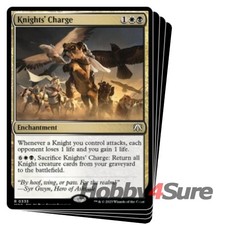 Knights' Charge X4 M/NM Magic: The Gathering MTG March Of The Machine: Commander
