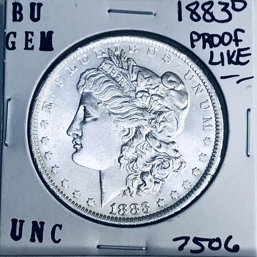 1883 O BU GEM MORGAN SILVER DOLLAR UNC MS+++ U.S. MINT RARE COIN 7506